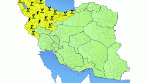 هشدار هواشناسی-سطح زرد شماره ۹۲